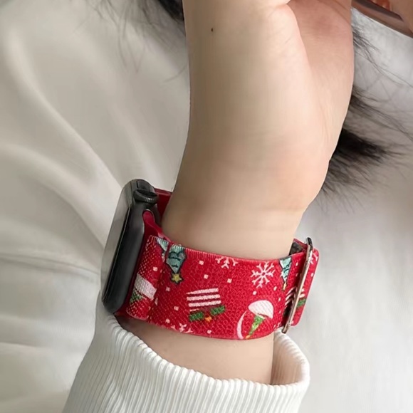 New Christmas Element Replacement Watchband Compatible With IWatch Series - Picture 6 of 9